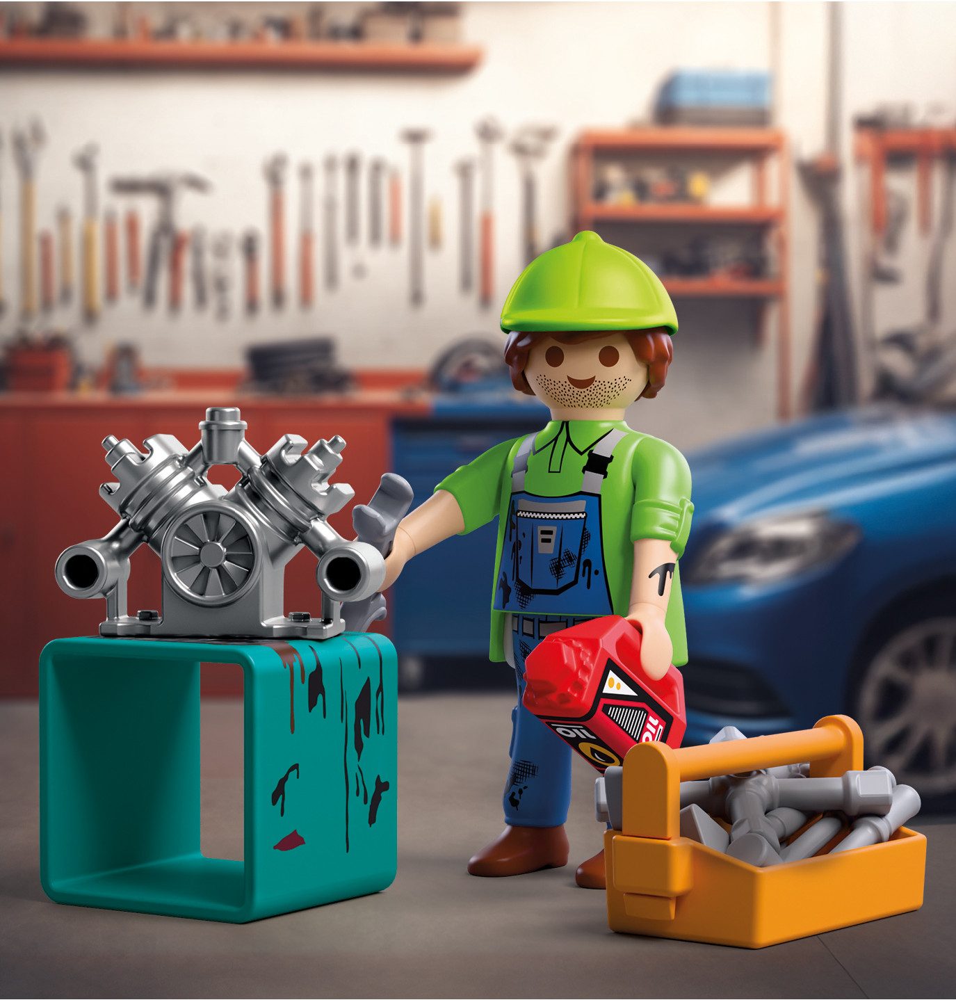Playmobil® Mechaniker (72031), City Action Konstruktions-Spielset, (14 St)