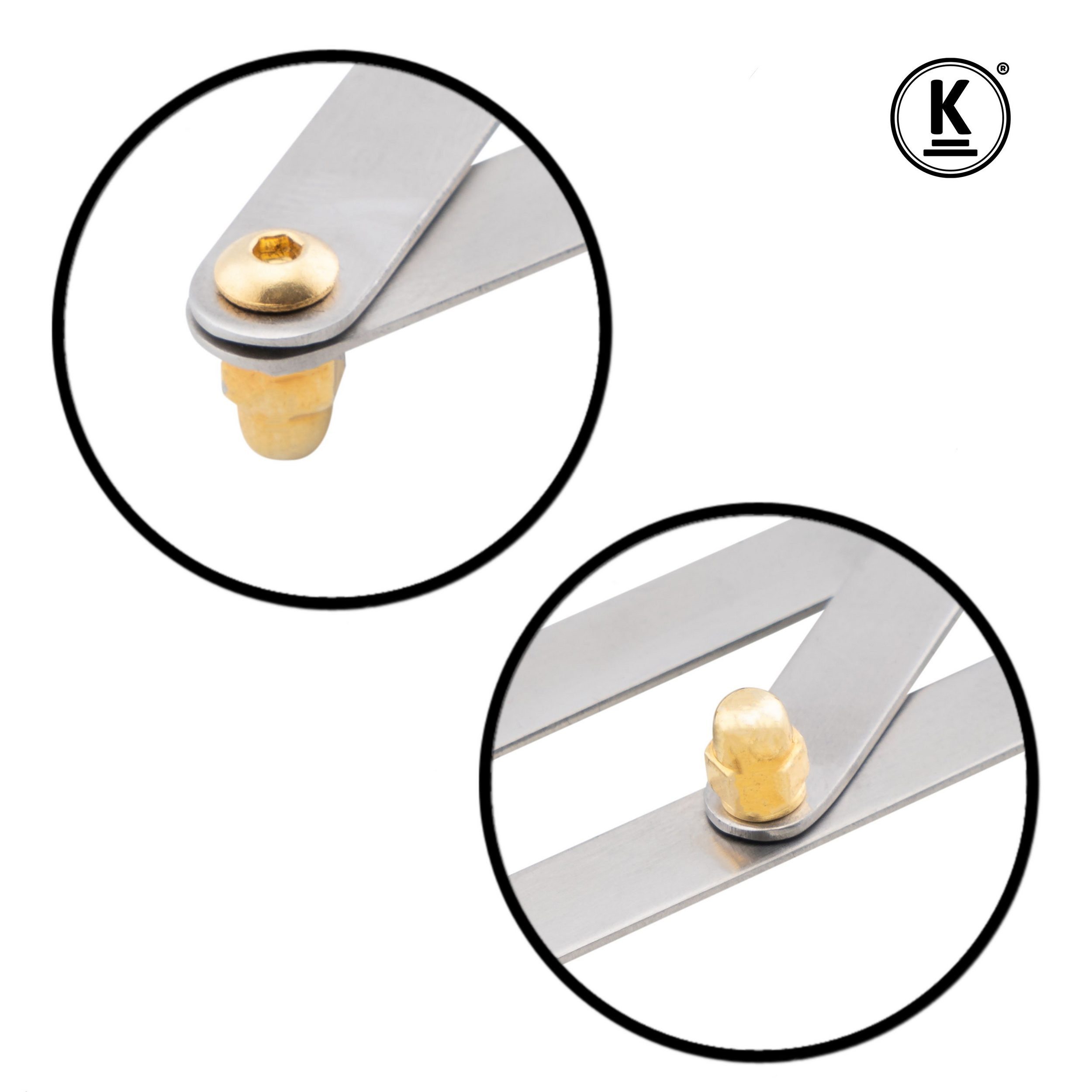 K-Pro Wimpernzange Augenbrauen Lineal Edelstahl präzise symmetrisch, 1-tlg., Microblading Werkzeug, PMU Lineal, Augenbrauen Zubehör