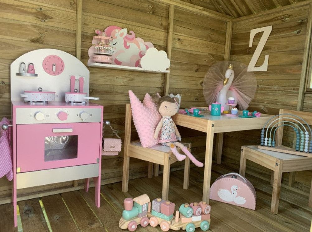 bv-vertrieb Spielhaus Kinderspielhaus Spielhaus Holz-Gartenhaus Spielhütte Holz - (3994)