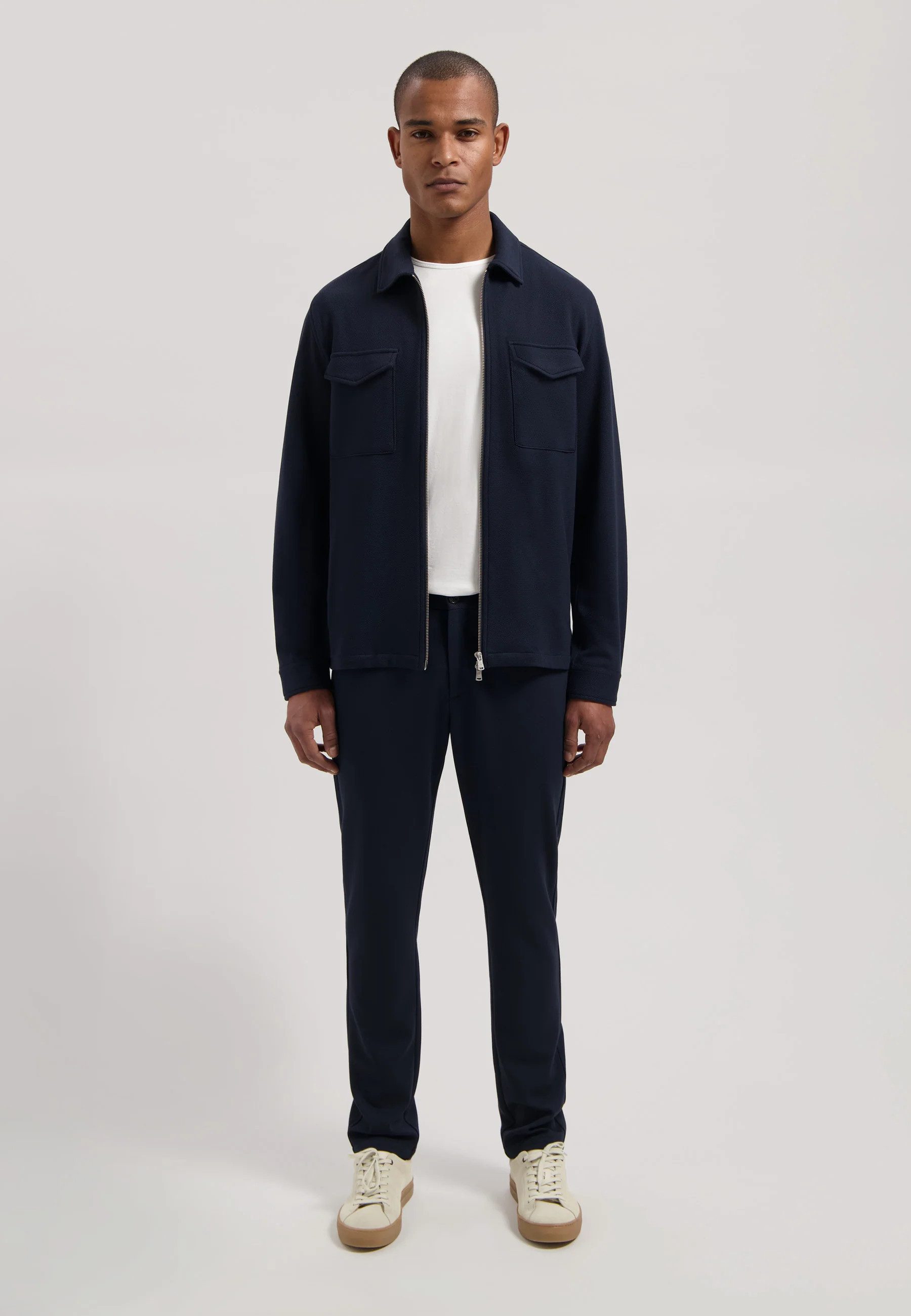 Dstrezzed Chinohose Lancaster Pique Chino - Stoffhose - Businesshose -Tapered Fit
