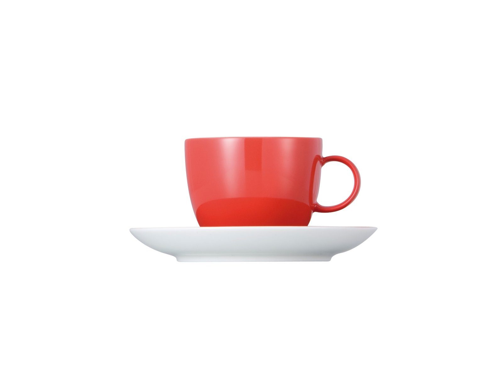 Thomas Porzellan Tasse Sunny Day New Red Kaffeetasse 2tlg., Porzellan