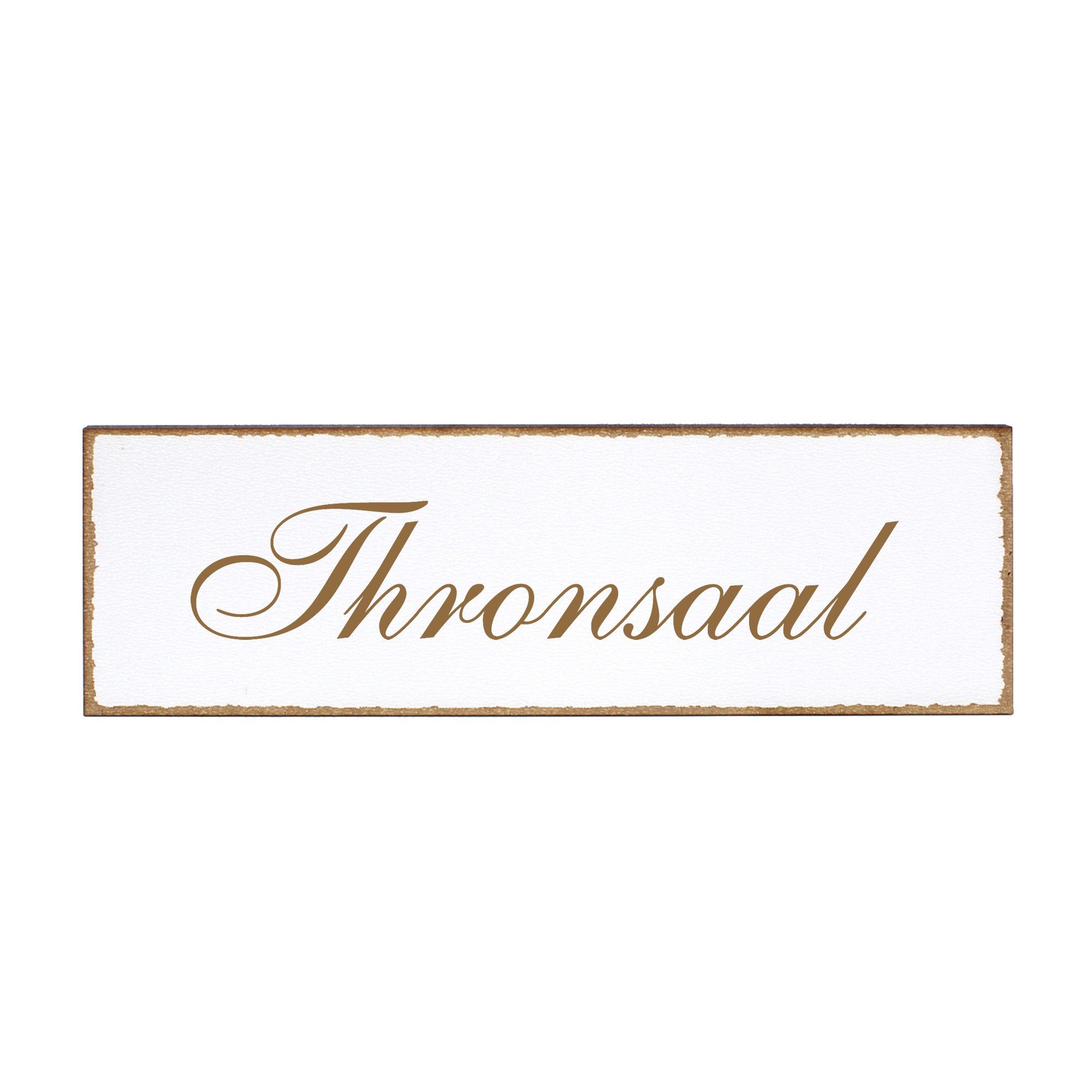 Dekolando Hinweisschild Türschild - Thronsaal - Schild 150 x 50 mm - Schilder Türschilder