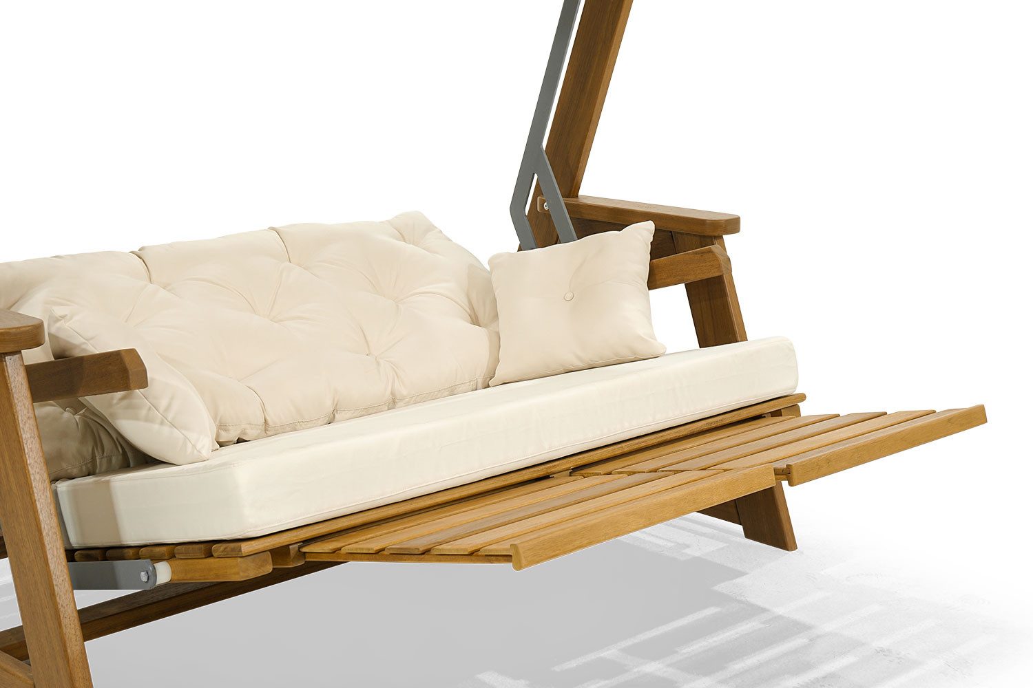 Xlmoebel Hollywoodschaukel Helle Gartenschaukel aus robustem Material mit elegantem Design, Hergestellt in Europa