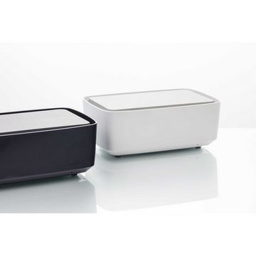 KMP Creative Lifesytle Product Kabelbox Charging Box für iPad, iPhone Black, (1-tlg), 3 USB Anschlüsse und 3 Steckdosen