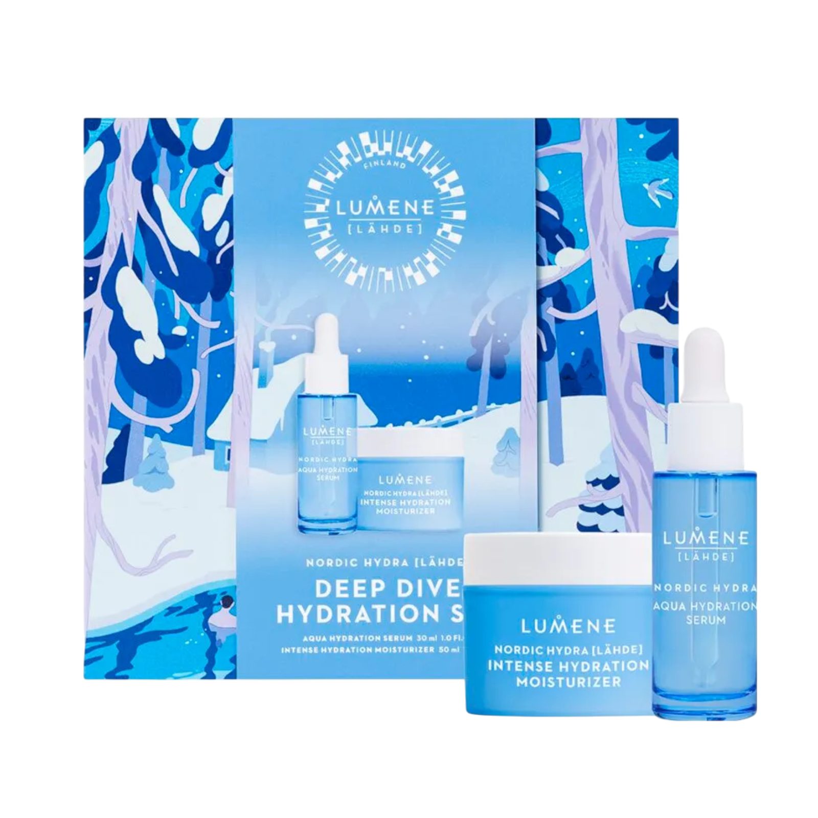 Lumene Gesichtspflege-Set Nordic Hydra [Lähde] Deep Dive Hydration Set 2025, 2-tlg.