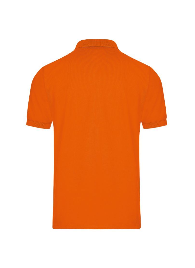 Trigema Poloshirt mandarine mit Polohemd Brusttasche TRIGEMA