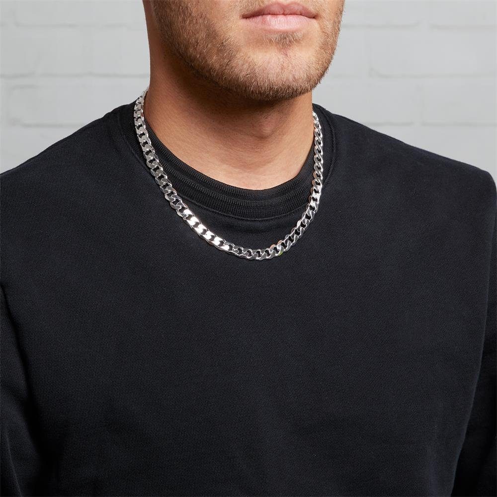 JEWLIX Panzerkette JEWLIX Silberkette 925 Silber 45cm Panzerkette 9,5mm Her günstig online kaufen