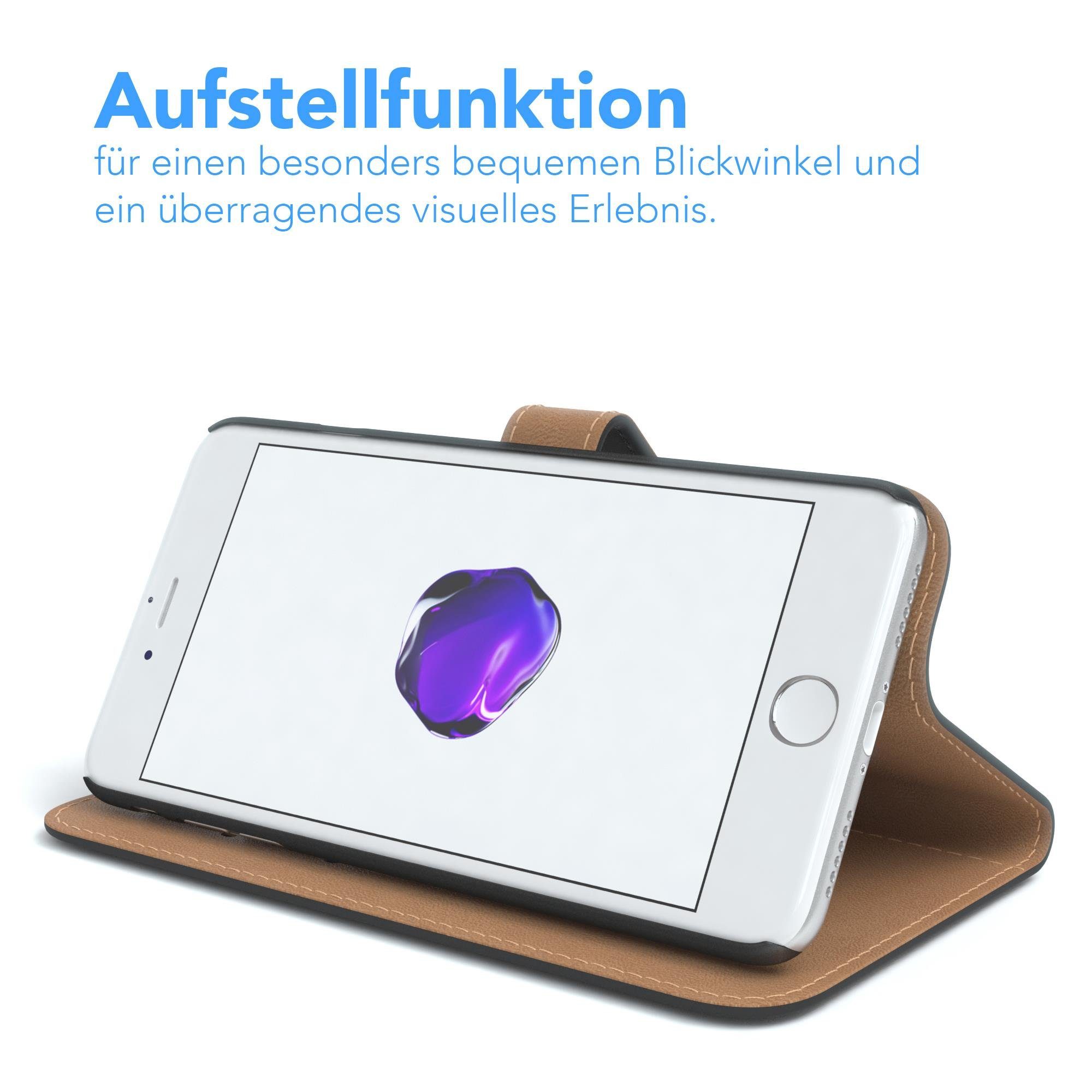 EAZY CASE Handyhülle Bookstyle Farbig für iPhone SE 2022/20, iPhone 8/7, Schutzhülle mit Standfunktion Kartenfach Handytasche aufklappbar Etui – Bild 5 von 5