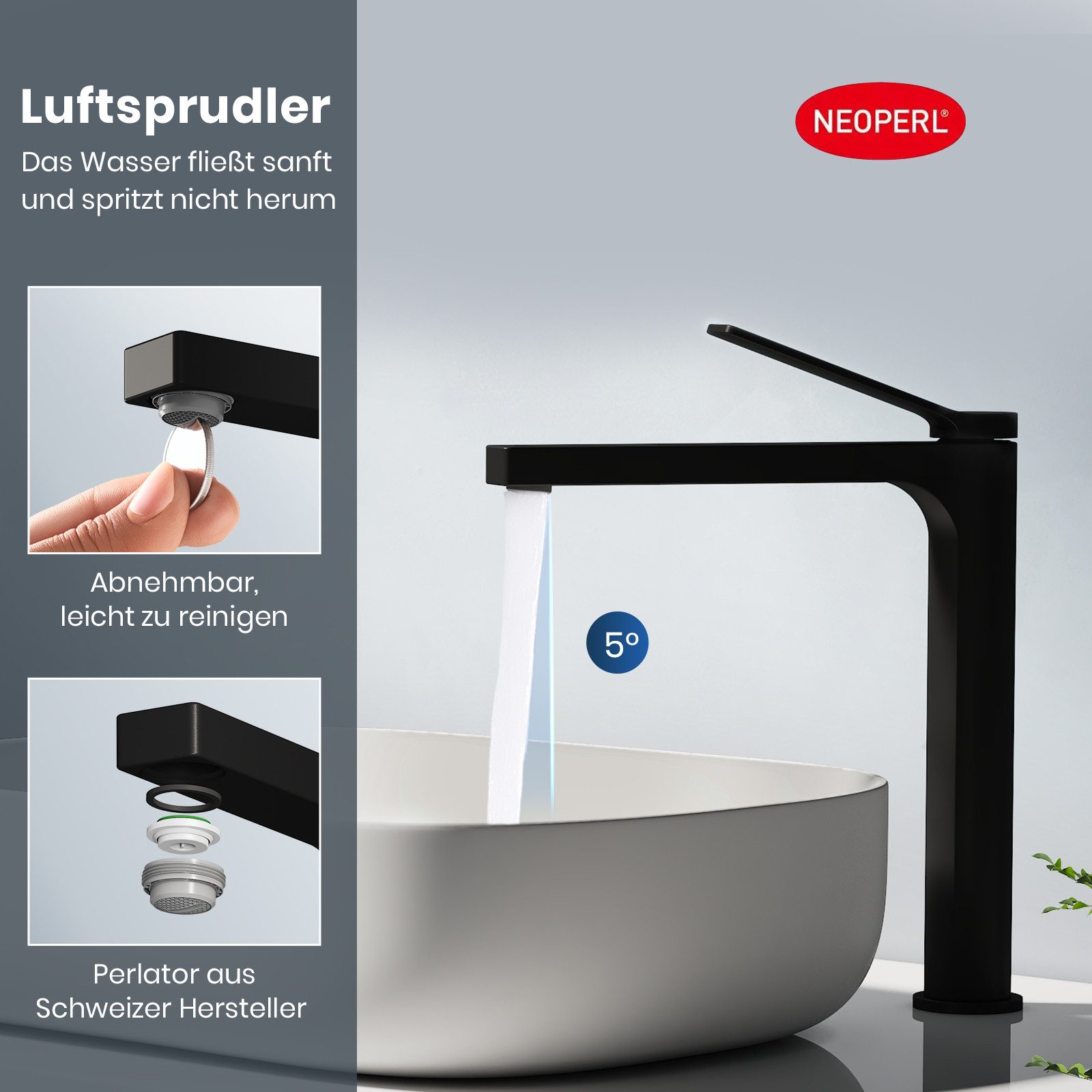 EMKE Waschtischarmatur Bad Wasserhahn aus Kupfer günstig online kaufen