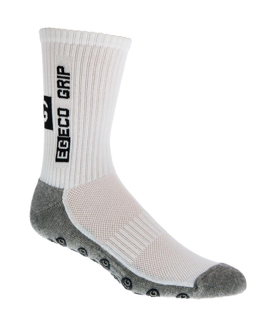 TippTexx 24 Sportsocken 2 Paar COOLMAX Eco Grip Sport-Funktionssocken mit ABS-Druck Weiß