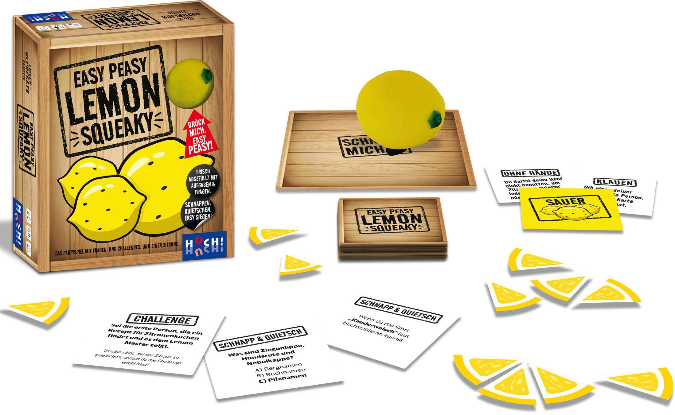 HUCH! Spiel Easy peasy lemon squeaky, Partyspiel