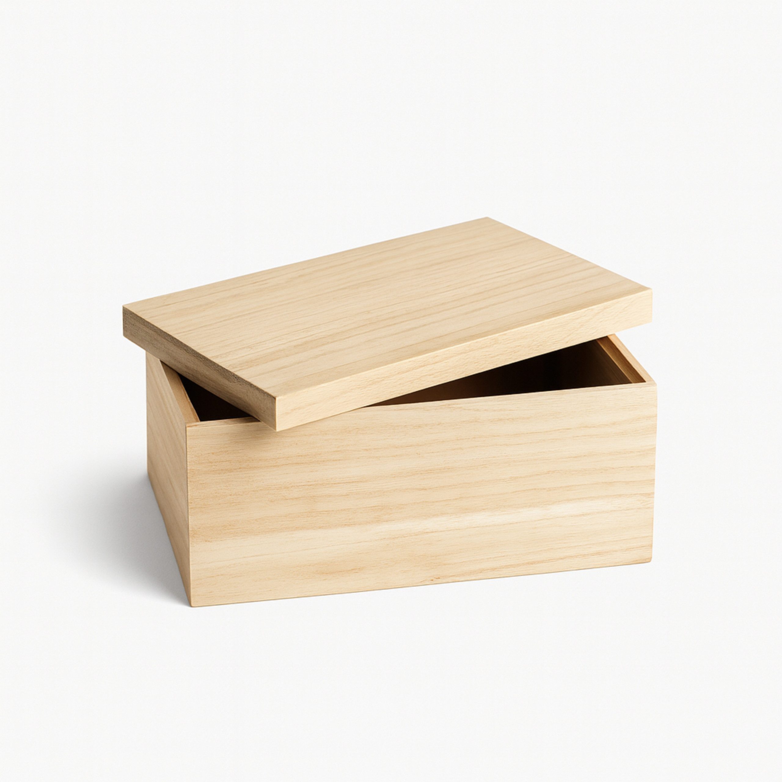 Holzkiste Holzbox mit Deckel 33 cm – naturbelassen – Deko & Aufbewahrung