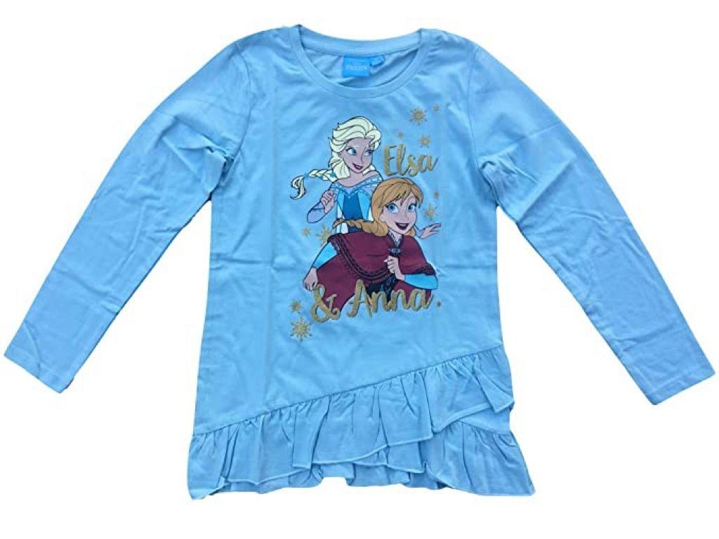 Disney Frozen Langarmshirt Frozen - Die Eiskönigin Langarmshirt hellblau