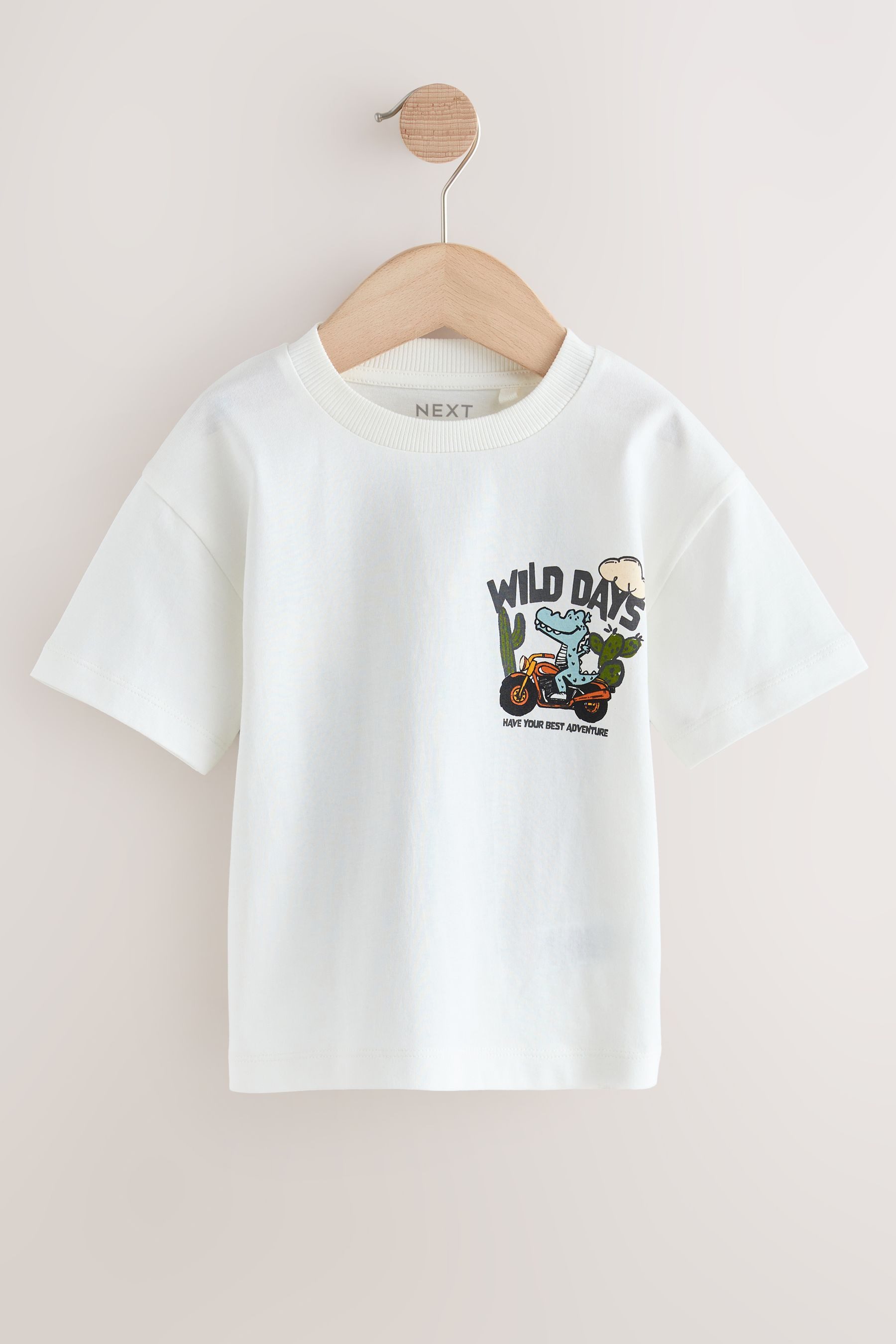 T-Shirt Kurzarm-T-Shirt mit Rücken-Print
