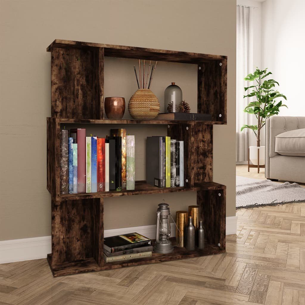 vidaXL Bücherregal Bücherregal/Raumteiler Räuchereiche 80x24x96 cm günstig online kaufen