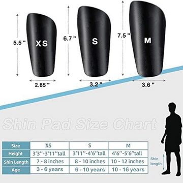 zggzerg Schienbeinschutz Kinder Herren Schienbeinschoner für Fußball Gepolsterter KnöChelschutz