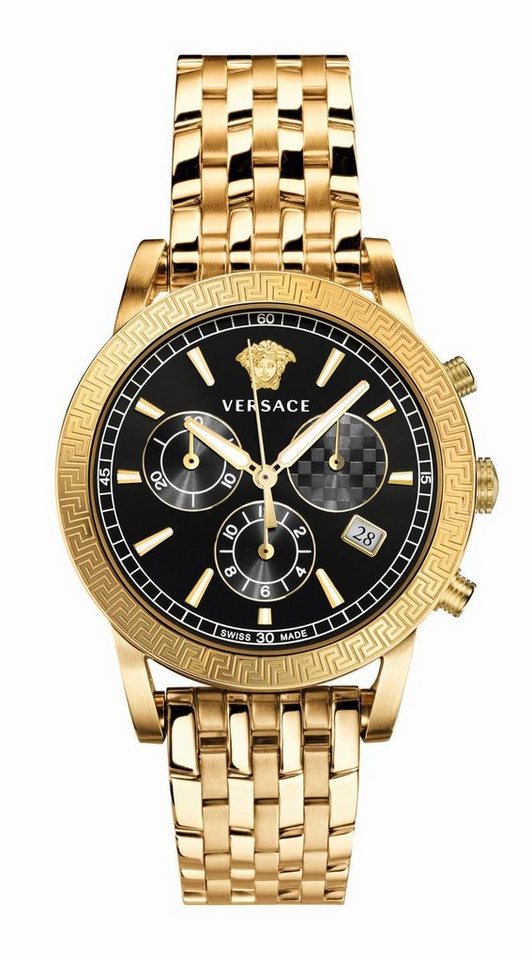 Versace Schweizer Uhr Sport Tech, Das Gehäuse ist aus Edelstahl und der  Durchmesser ist ca. 40