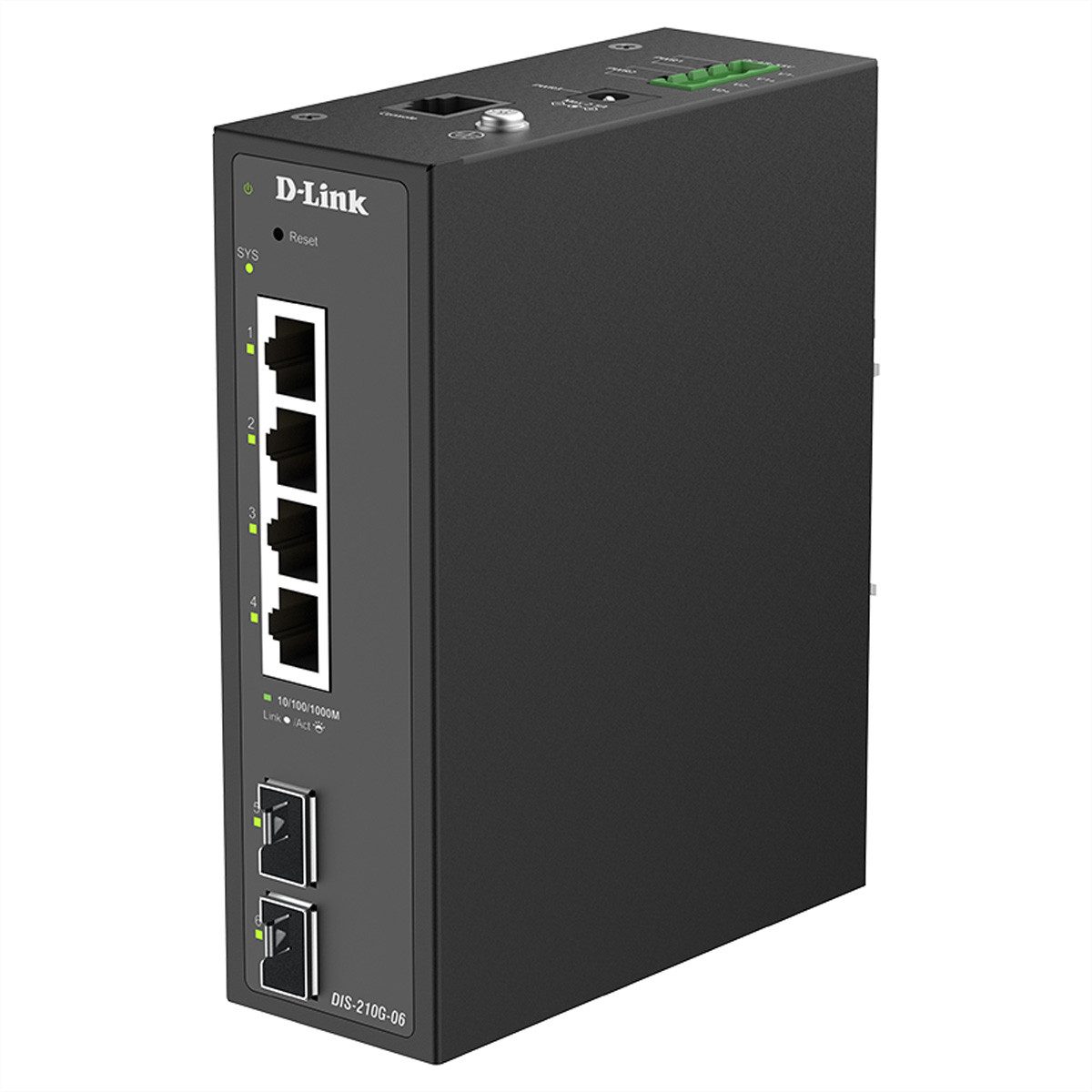 D-Link DIS-210G-06 6-Port Switch Netzwerk-Switch (Smart Managed Gigabit Industrial)