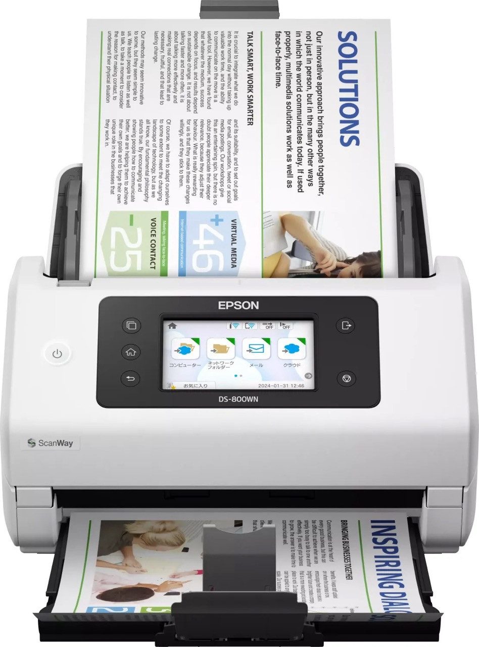 Epson Epson WorkForce DS-800WN Dokumentenscanner Dokumentenscanner, (LED-Beleuchtung, Durchlichteinheit, Doppelblatterkennung)