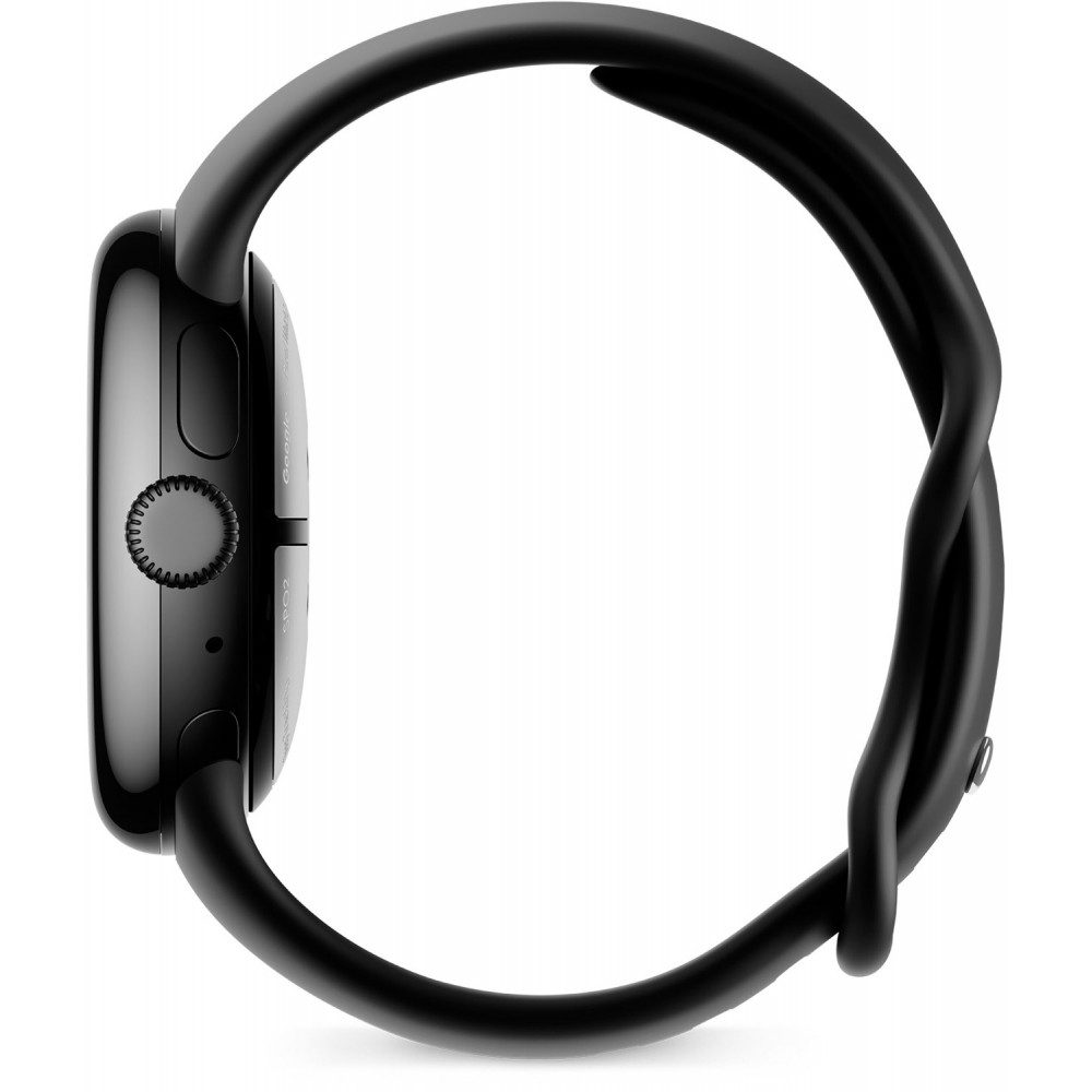 Google Google Pixel Watch 2 Smartwatch schwarz/obsidian Smartwatch (Wear OS), Fluoroelastomer, Sturzerkennung