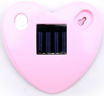 niermann LED Nachtlicht Solar Heart, LED fest integriert, Nachtlicht Solar Heart