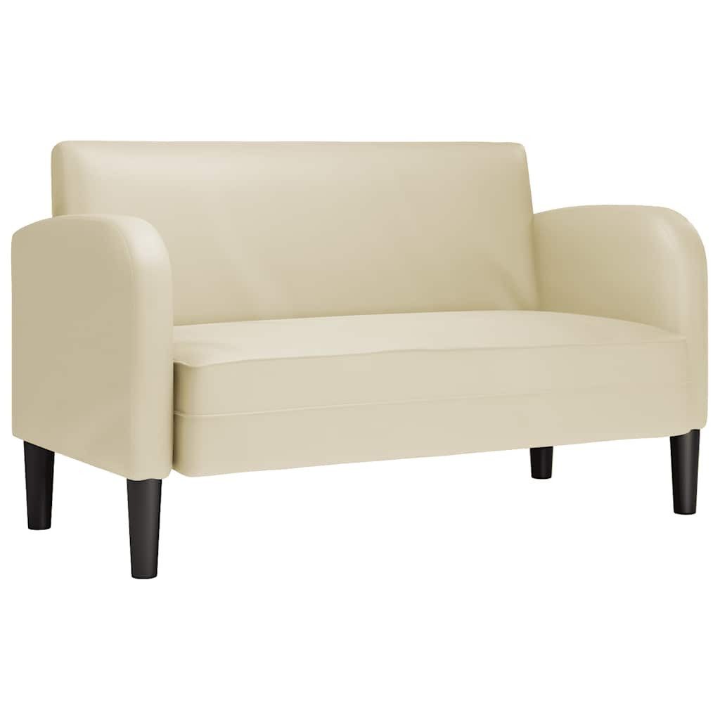 vidaXL Sofa Zweisitzer-Sofa Creme 110 cm günstig online kaufen