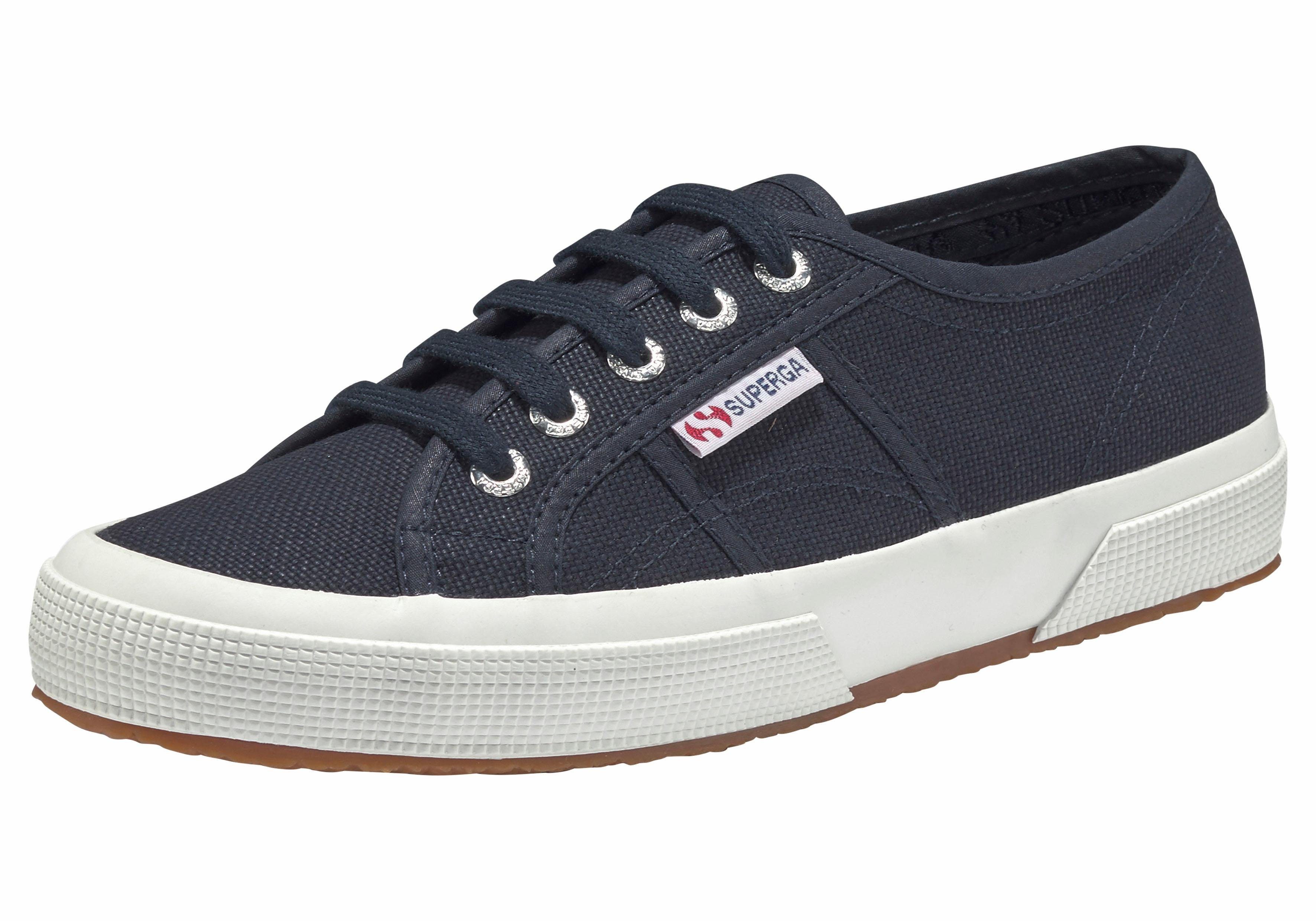 mit Cotu navy-white Sneaker klassischem Superga Canvas-Obermaterial Classic