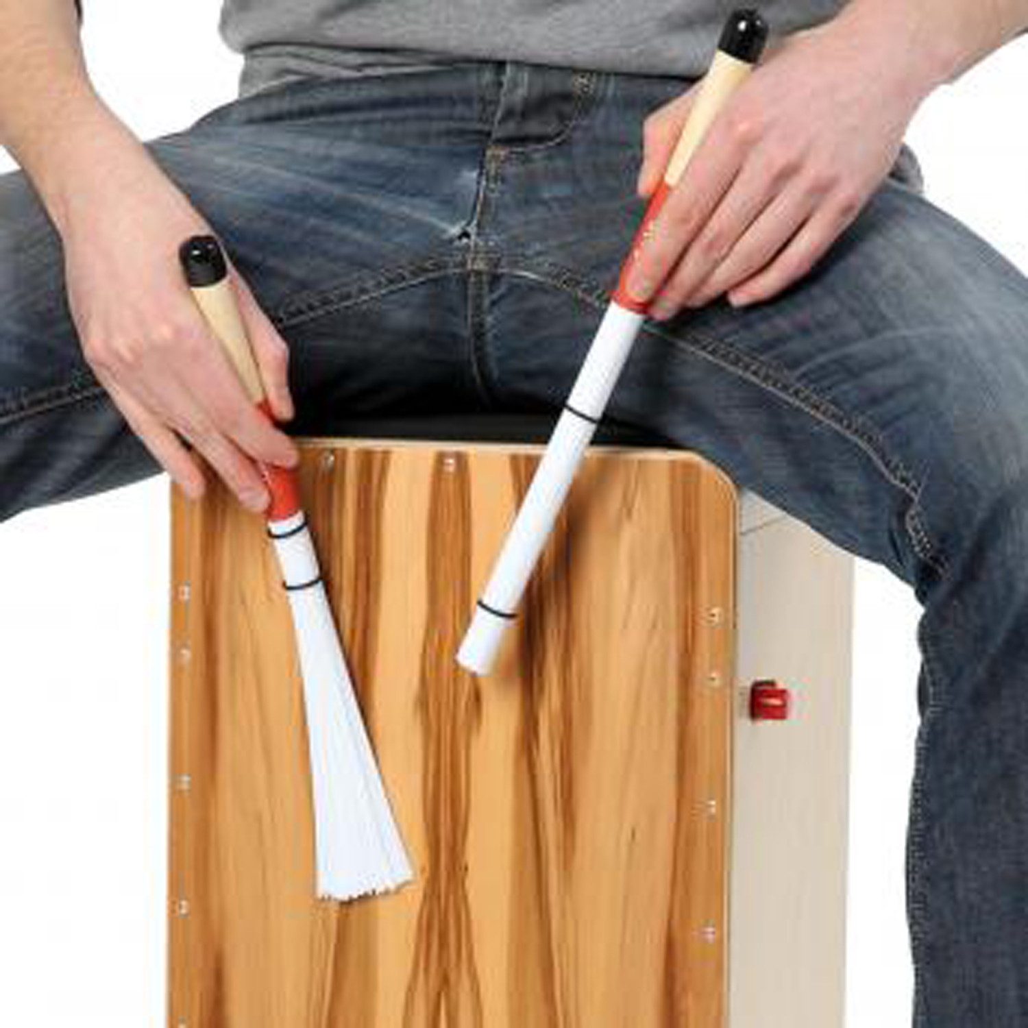 Sela Cajon Sela Cajon Besen SE 035 mit Sitz-Pad,Cajon Besen, Cajon Besen, Vorteils-Set mit Sitz-Pad