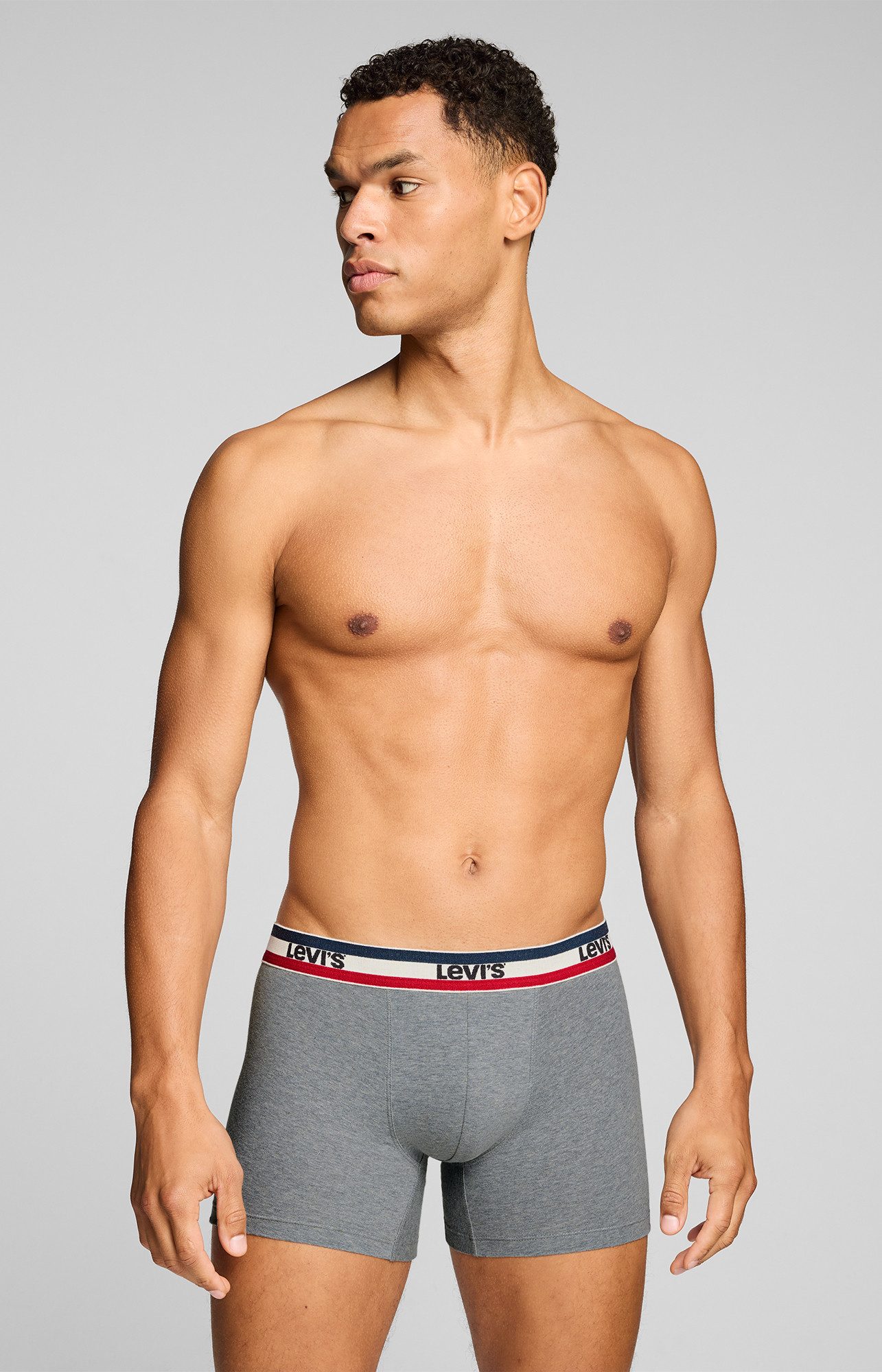 Levi's® Boxershorts LEVIS MEN REPEAT SPW LOGO BOXER BRIEF (2er Pack) ohne Eingriff, elastischer Logobund, Baumwoll-Mix