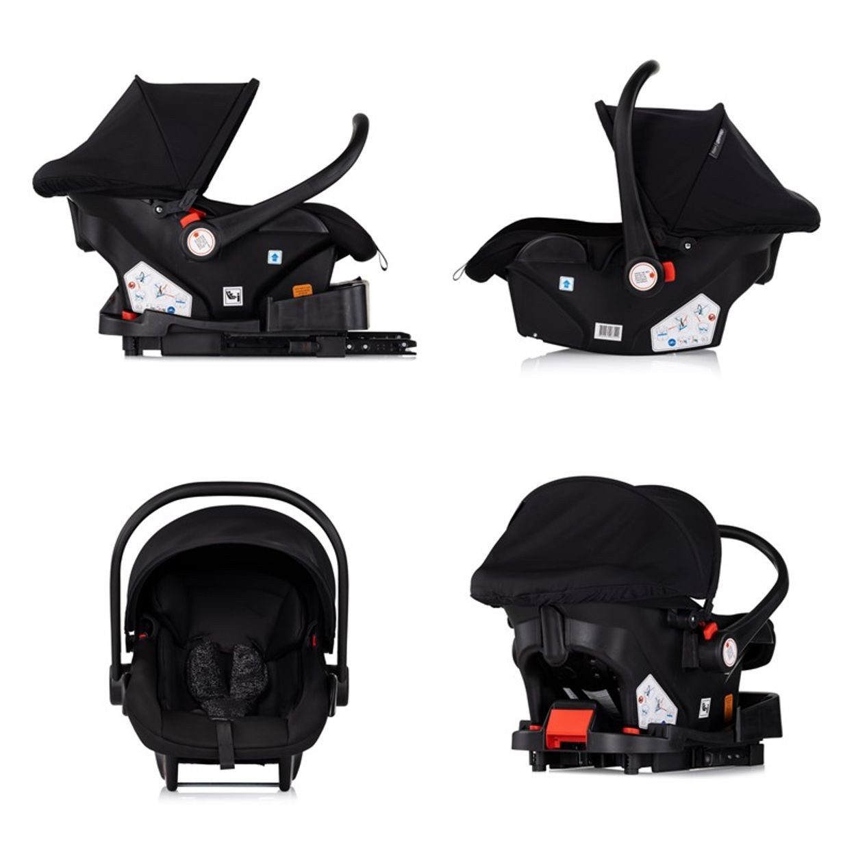Chipolino Babyschale Vista 40-87cm, ab: 0, bis: 1.25, i-Size Gruppe 0+, Sonnendach, 3D-Kissen, Sicherheitsgurt, Tragegriff