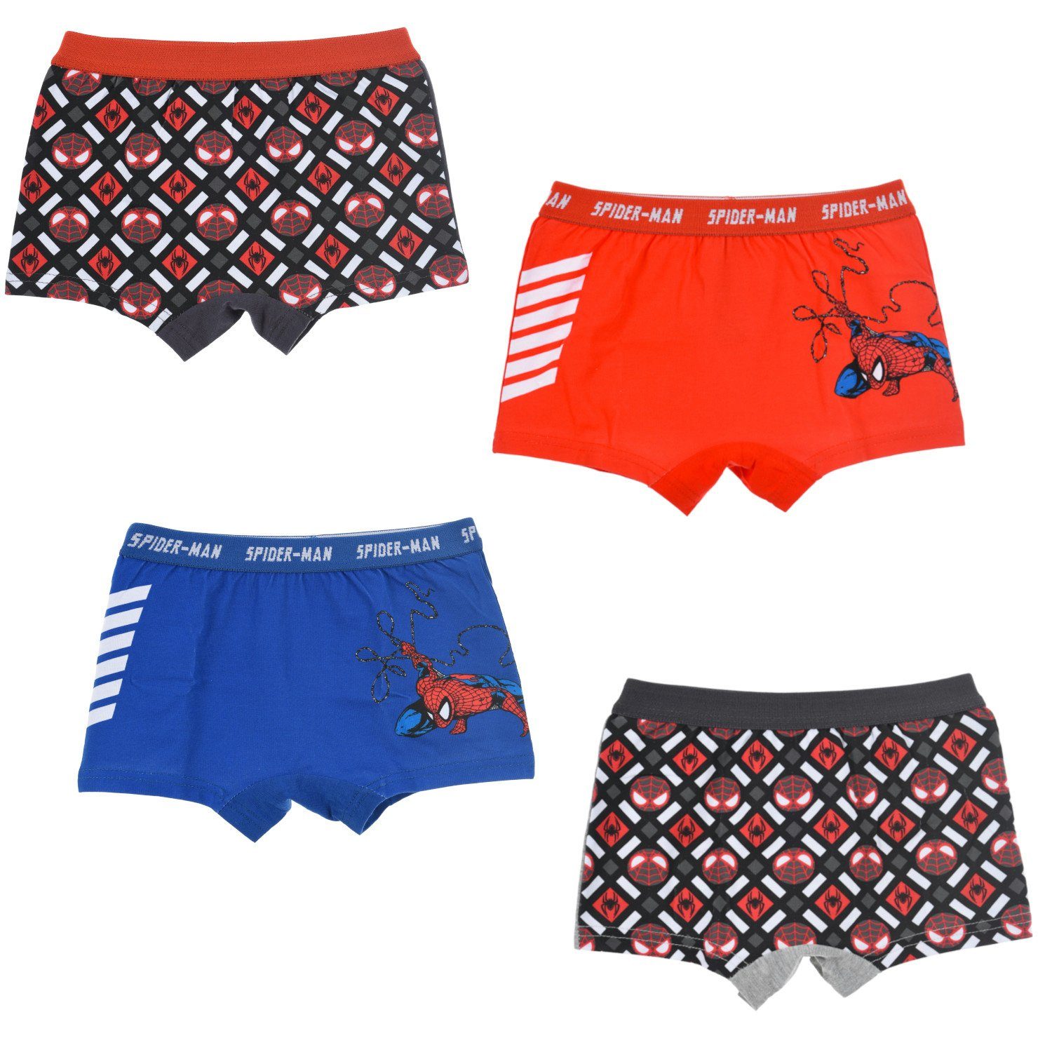 Spiderman Boxershorts Spiderman Boxershots 4er Pack Unterhosen