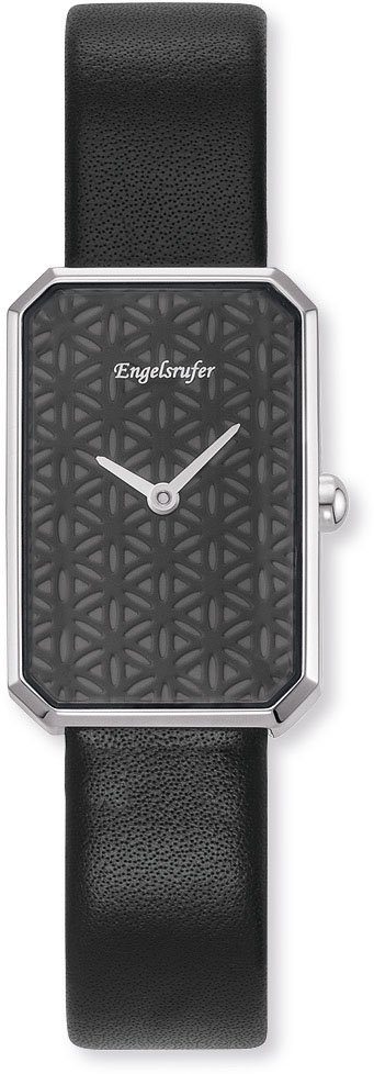 Engelsrufer Lebensblume ERWA-LIFL-LBK1-RS, Armbanduhr, Damenuhr, Lederarmband, analog