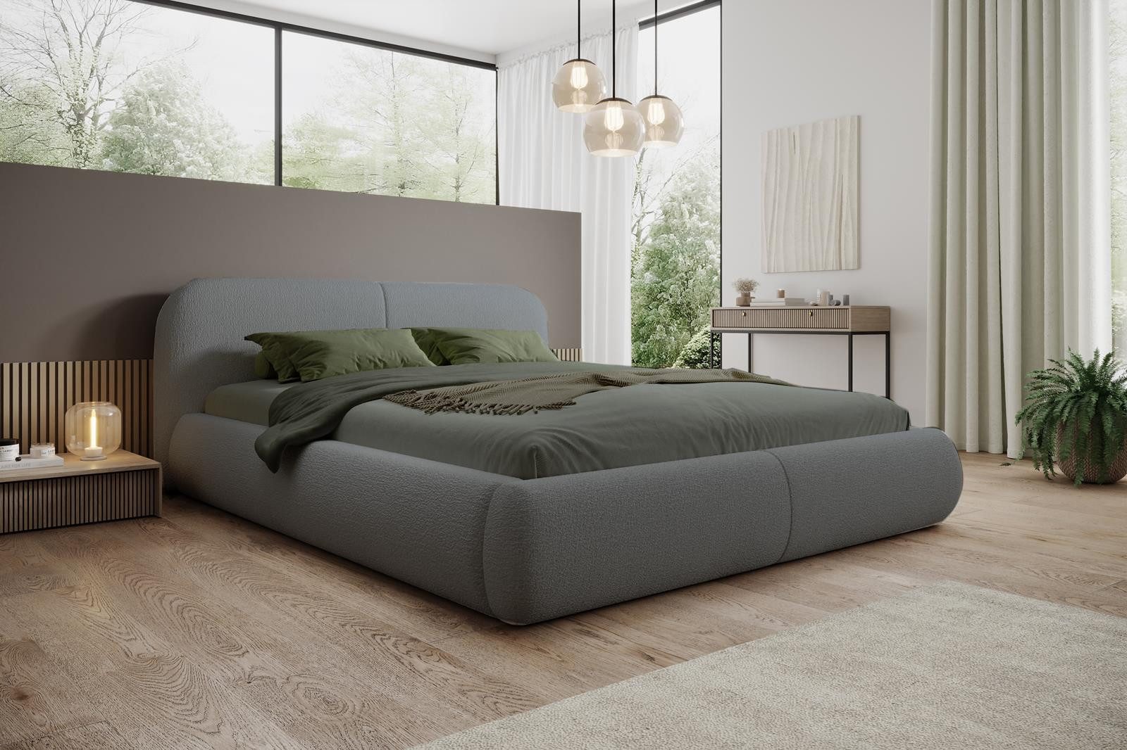 Compleo Polsterbett Doppelbett mit dicker Schaumstoffpolsterung, Premium Be günstig online kaufen