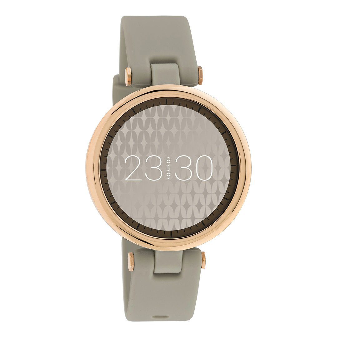 OOZOO Q00402 Armbanduhr Rose Taupe Silikonband 39 mm Smartwatch | Quarzuhren