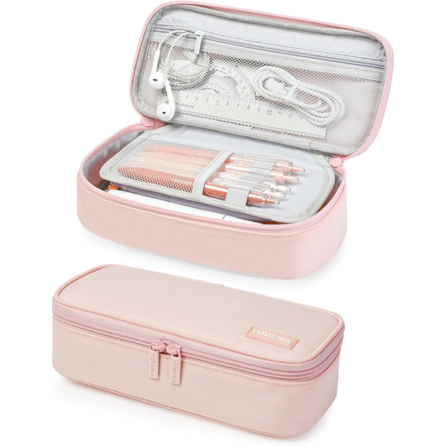 LuxusKollektion Federmäppchen Federmäppchen Federtasche Etui Federpenal Schulmäppchen Rosa