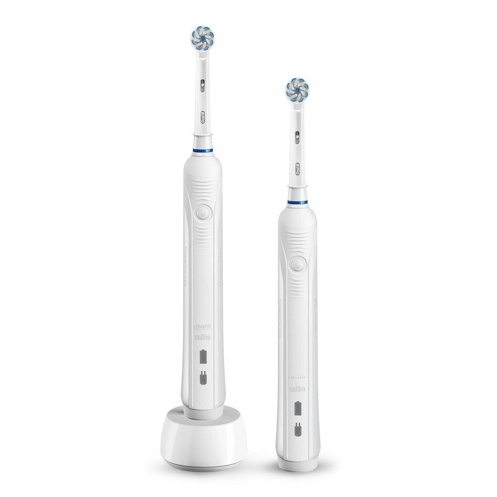 Oral B Elektrische Zahnbürste Pro 1 290 2er Set - Elektrische Zahnbürste -  weiß