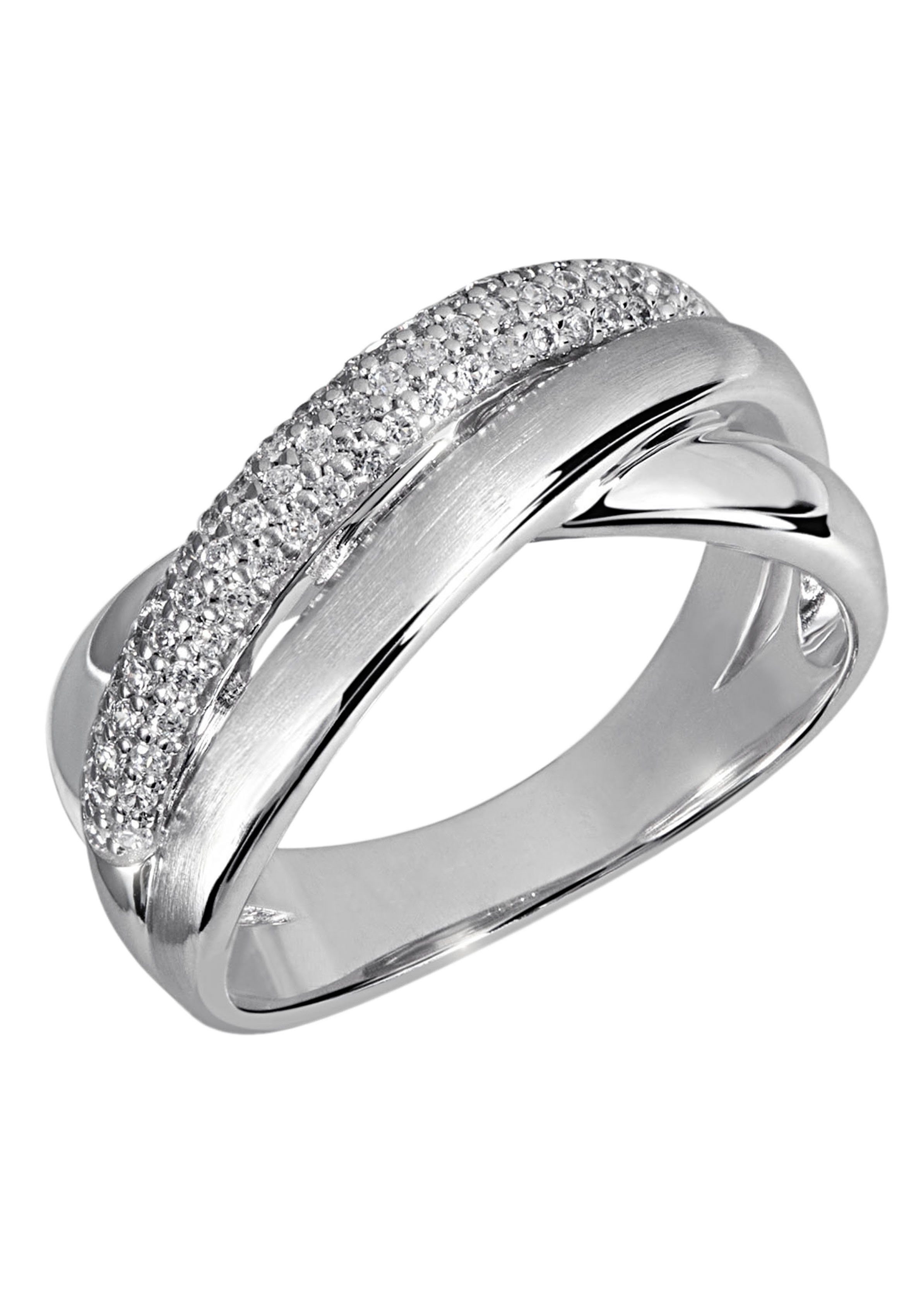 Fingerring Schmuck Geschenk Silber 925 Silberring blau glitzernd