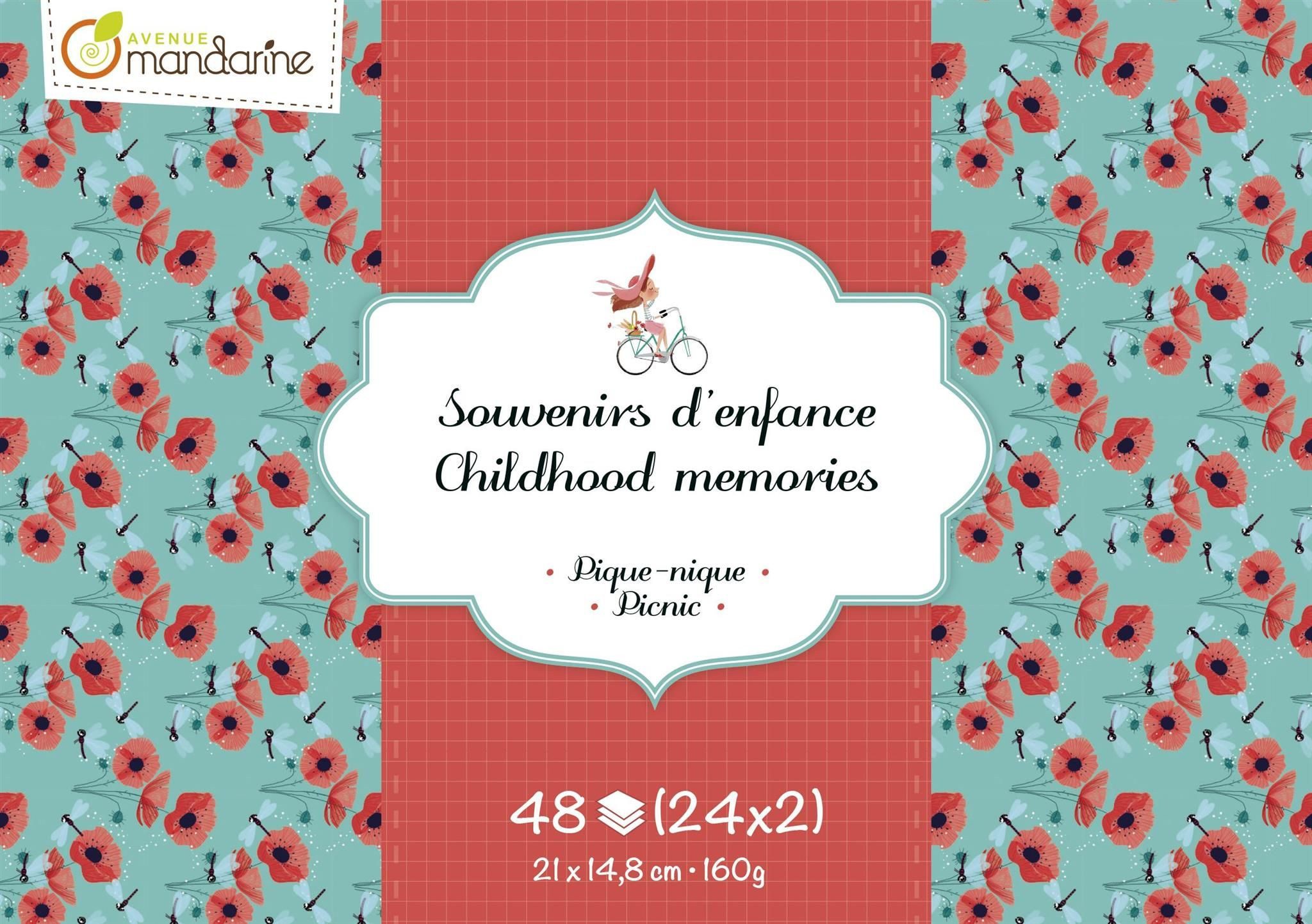 Avenue Mandarine Motivpapier Avenue Mandarine Motivkarton Block A5, Picknick