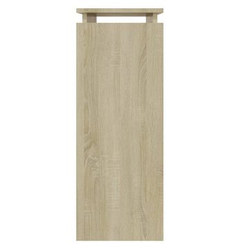 furnicato Beistelltisch Konsolentisch Sonoma-Eiche 80x30x80 cm Holzwerkstoff (1-St)