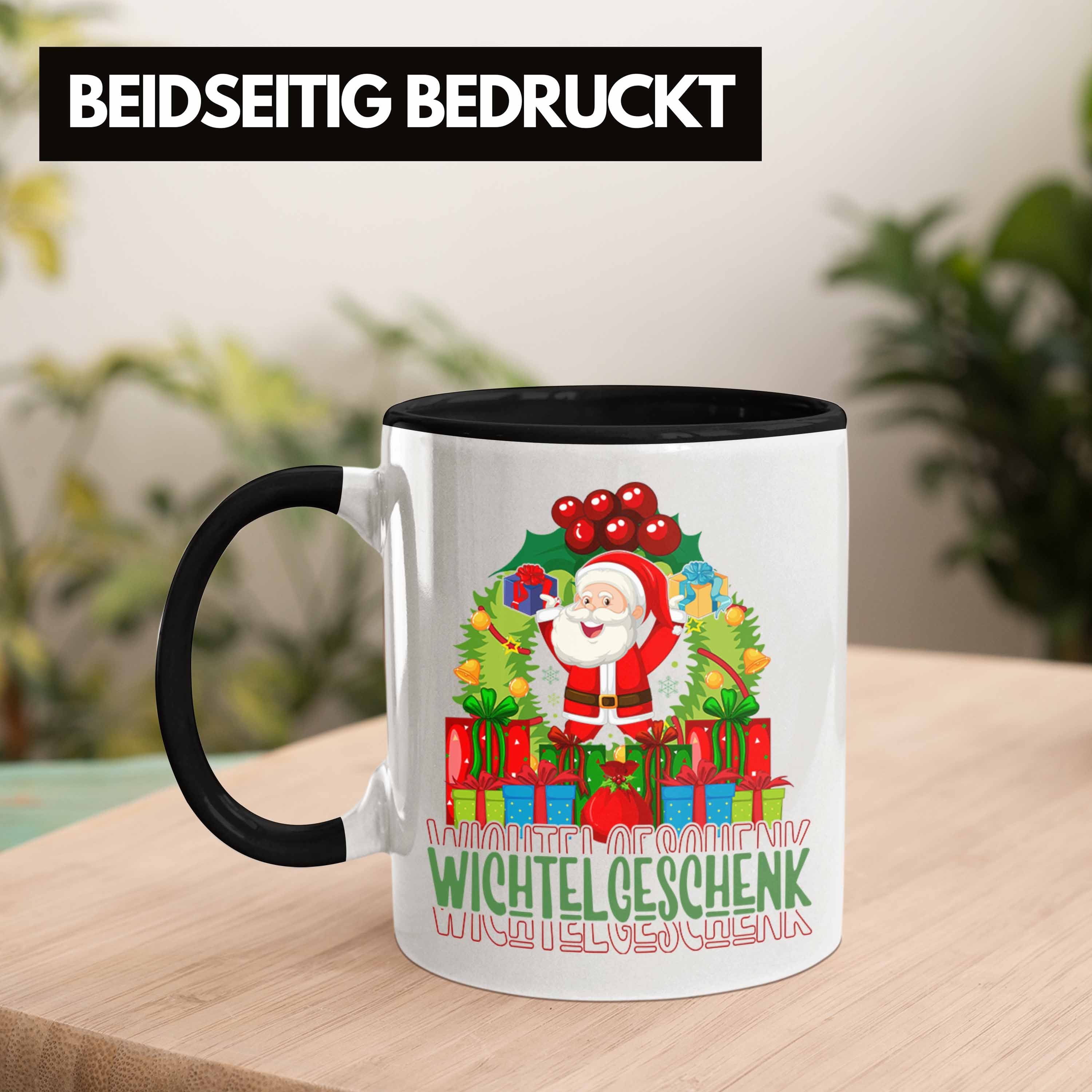 Trendation Tasse Schrott-Wichtelgeschenk für Frauen Wichteln Kollegen Schwarz Geschenk Weihnach