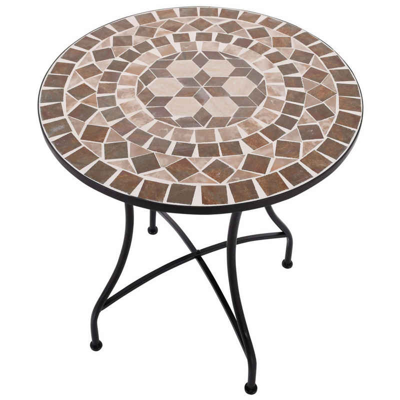 EBUY Gartentisch Gartentisch-Mosaiktisch mit einzigartigem Muster, handgefertigt (1-St)