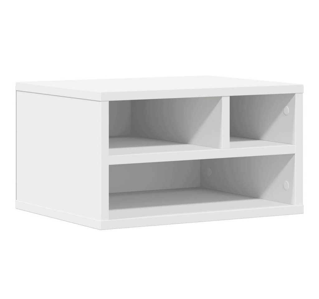 vidaXL Druckertisch Druckerständer Weiß 40x32x22,5 cm Holzwerkstoff