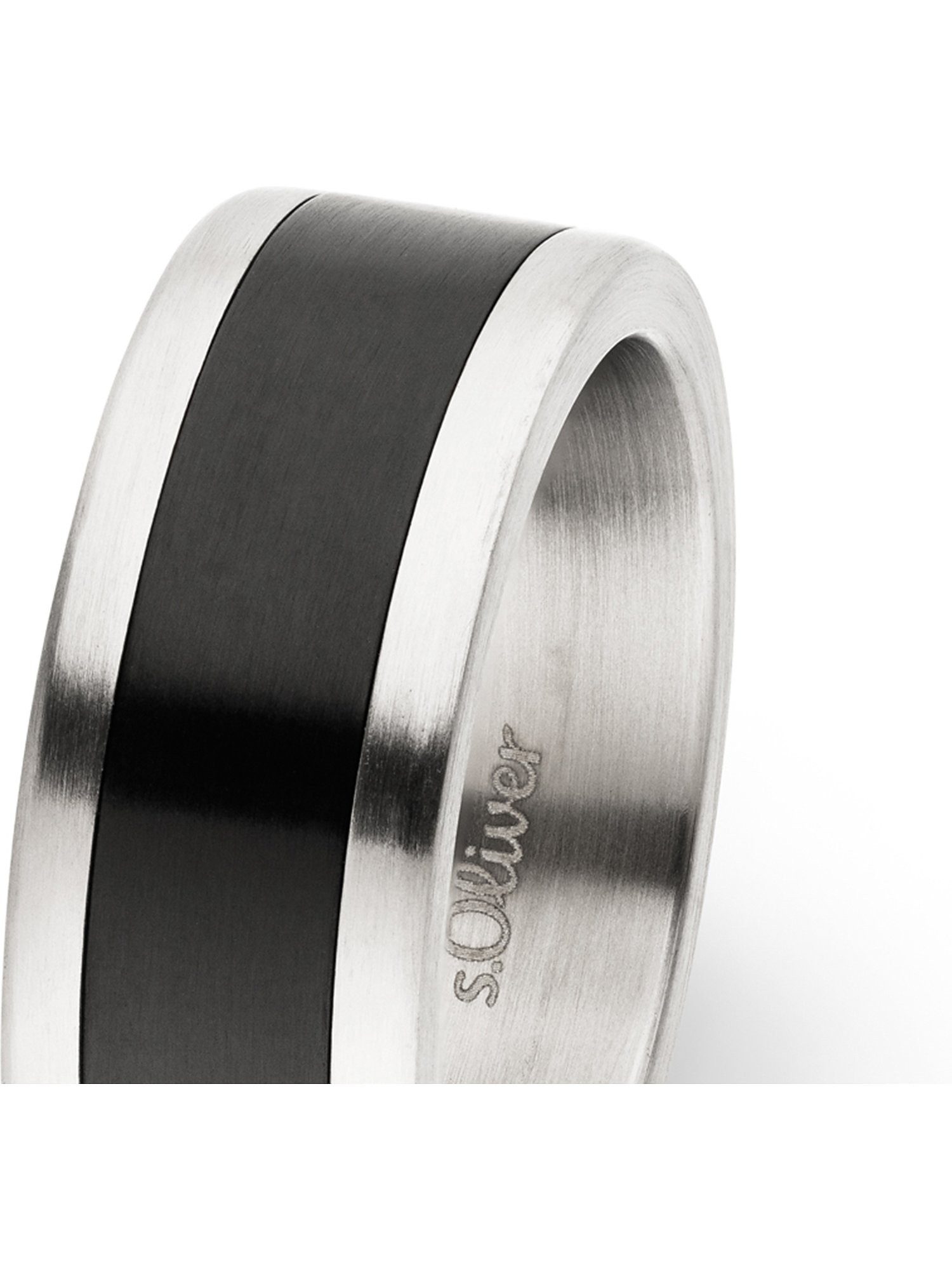 s.Oliver Fingerring S.Oliver Herren-Herrenring Edelstahl