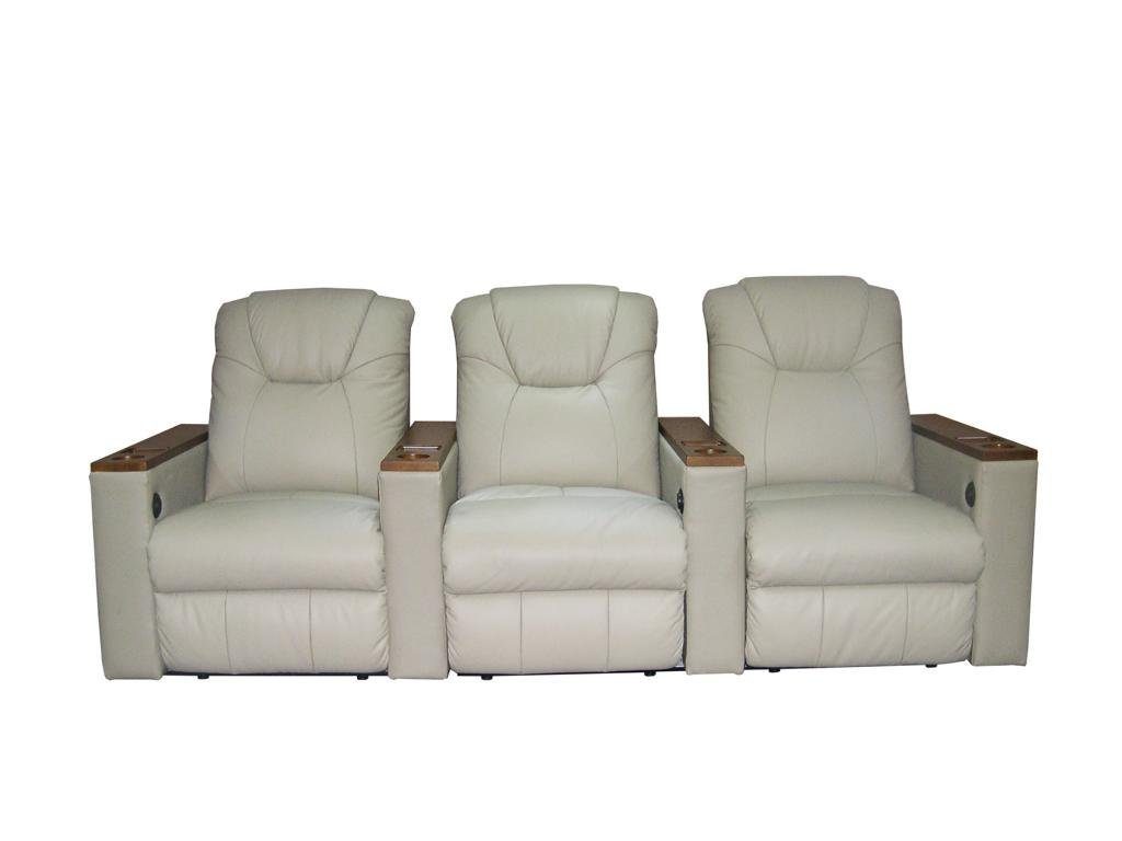 Salottini Loungesofa Elektrisches Recliner Kinosofa Sofa Portland II mit Motoren, 3 Teile, Okin Motoren