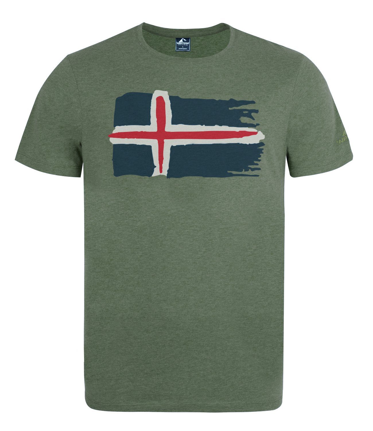 Westfjord T-Shirt Hekla Schnelltrocknend Khakigrün