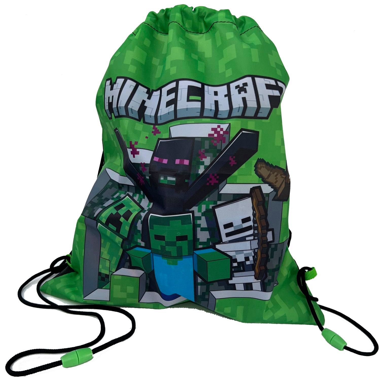 Minecraft Gymbag MINECRAFT Gymbag Turnbeutel Tasche Sporttasche Beutel Einkaufstasche