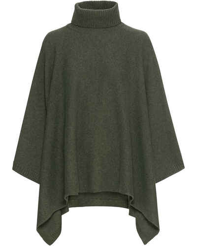 Highmoor Poncho Strickponcho mit Rollkragen