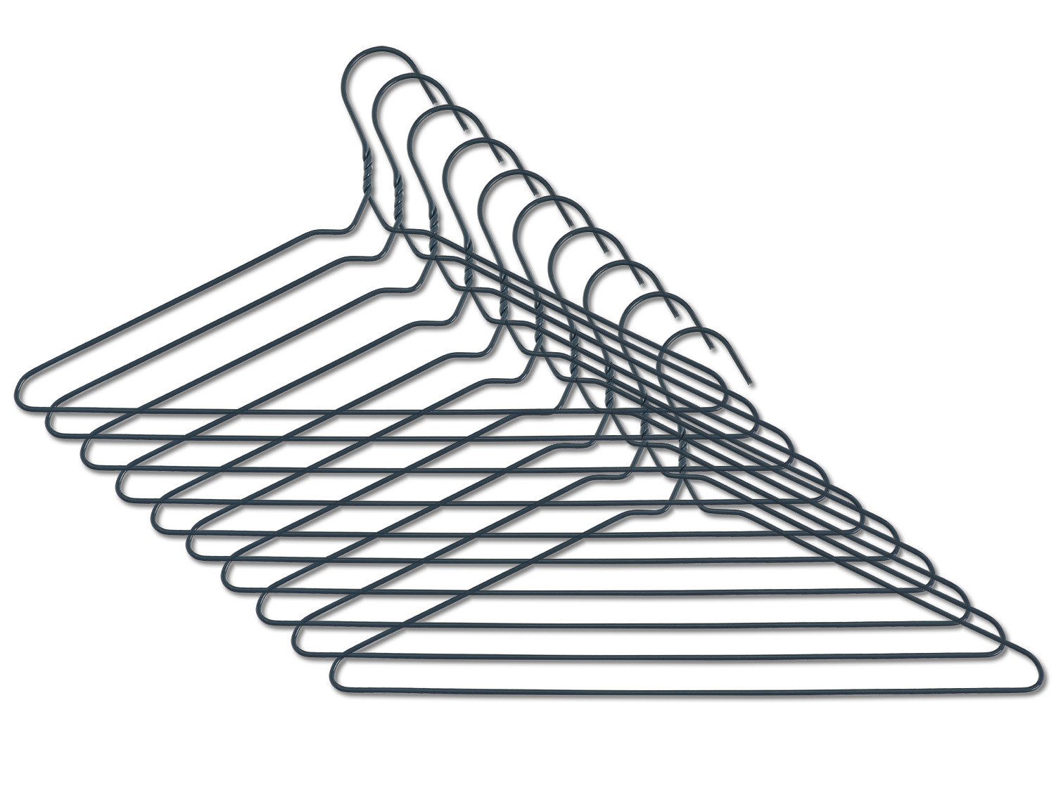 Zeller Present Kleiderbügel Kleiderbügel, Kleiderbügel aus Metall, verchromt und langlebig., (10-teilig, 1-tlg)