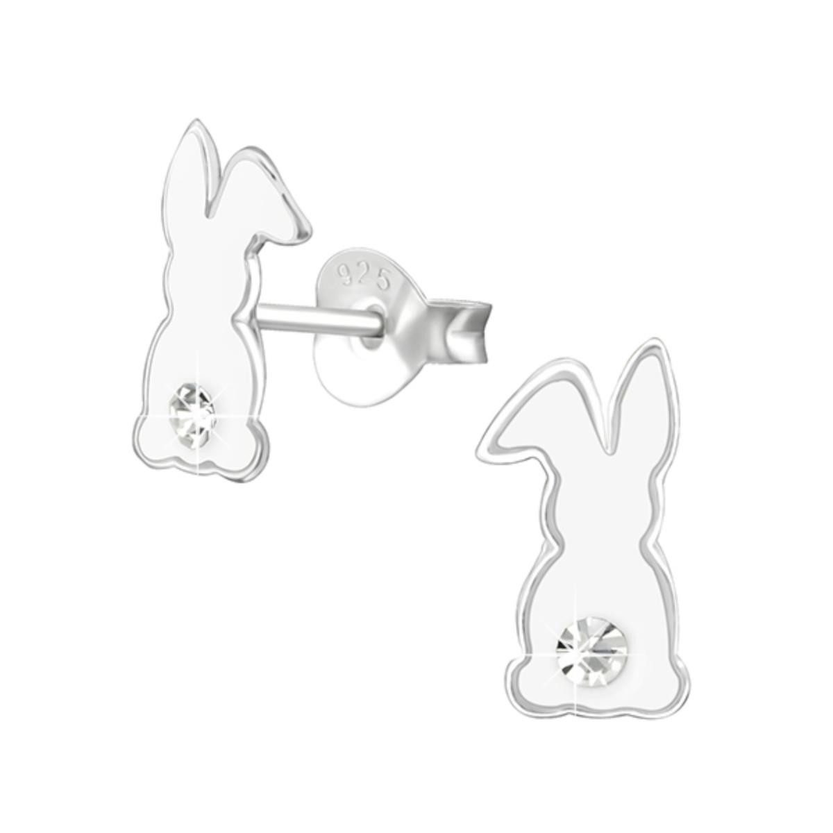 Paar Ohrstecker Kinder-Ohrringe Silber 925: Bunte Ohrstecker für Mädchen und Jungen
