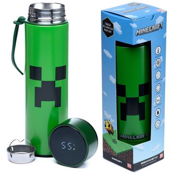 Puckator Backform Minecraft Edelstahl Thermos Flasche Creeper 450ml